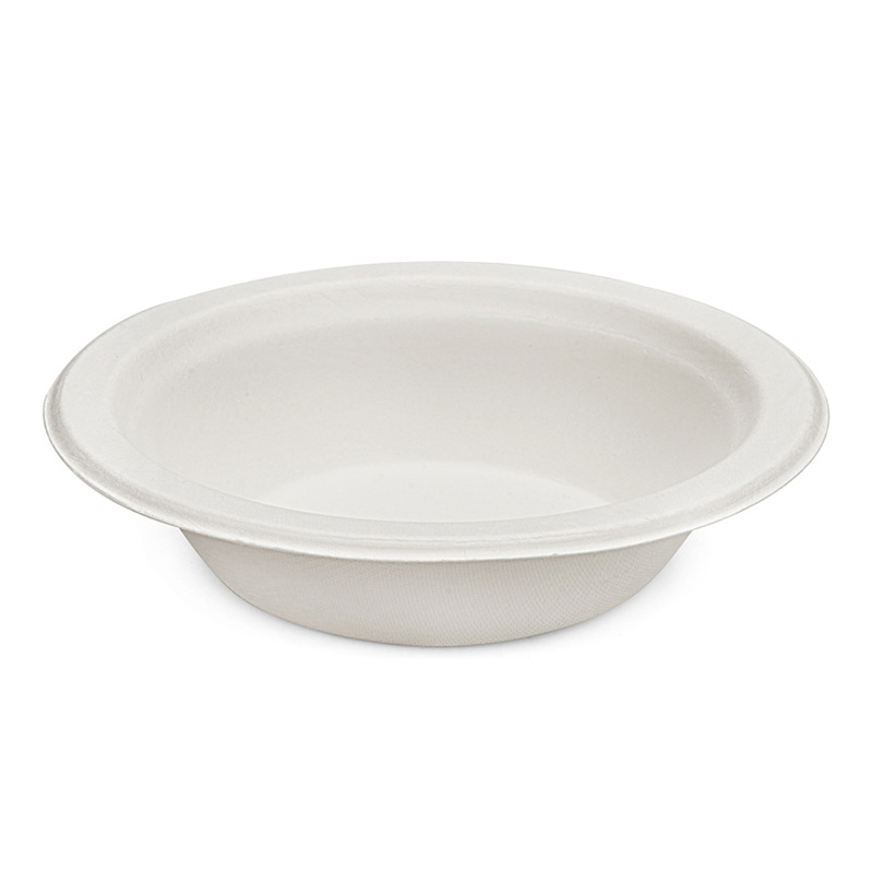 12oz PFAS-FREI biologisch abbaubare Zuckerrohr-Bagasse-Schalen mit Deckel