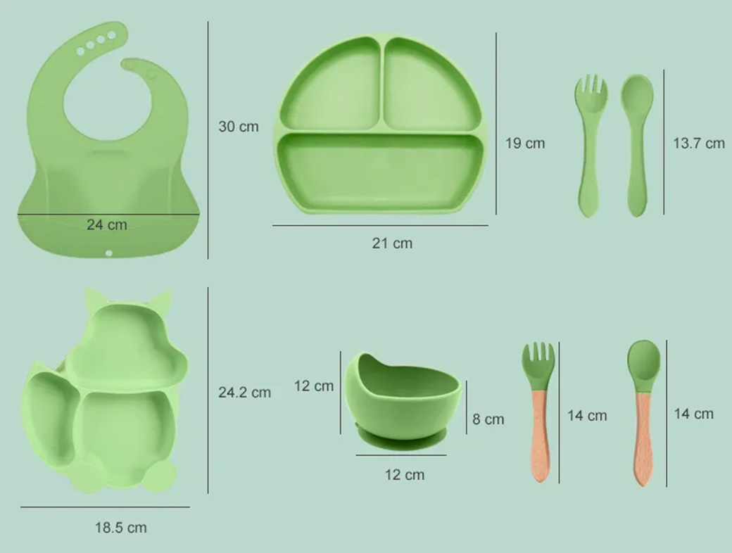 Silicone Kids Feeding Set