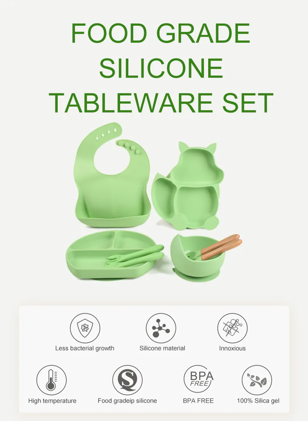 Baby Silicone Feeding Tableware