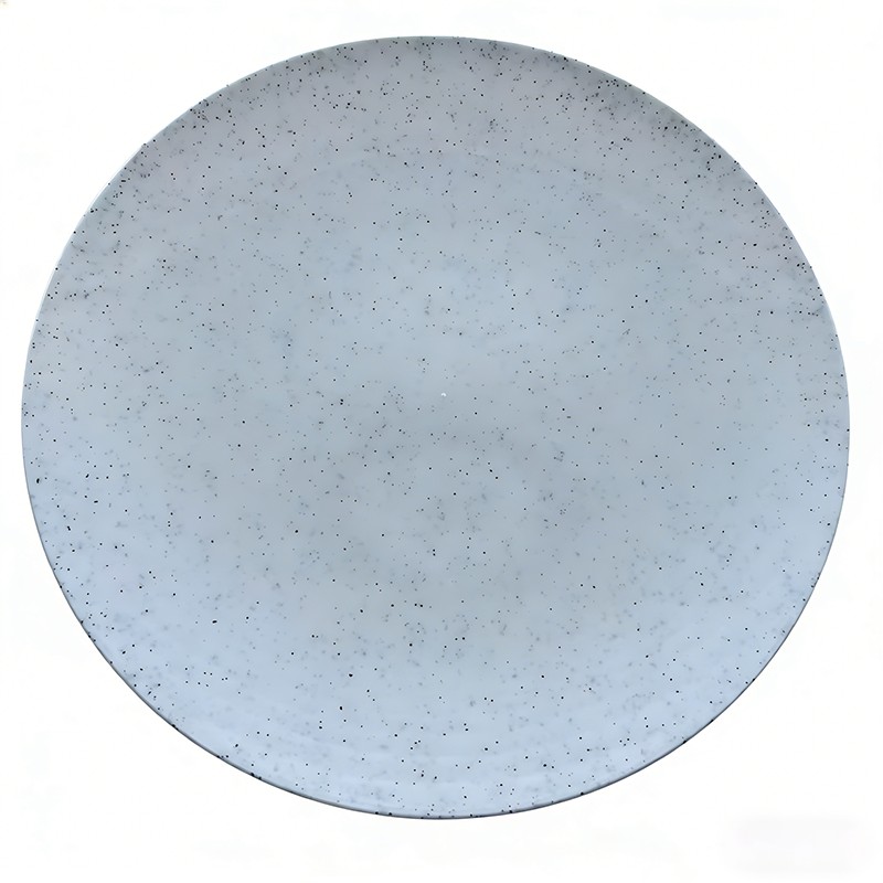 Speckled White Disposable Plastic Marble Plate